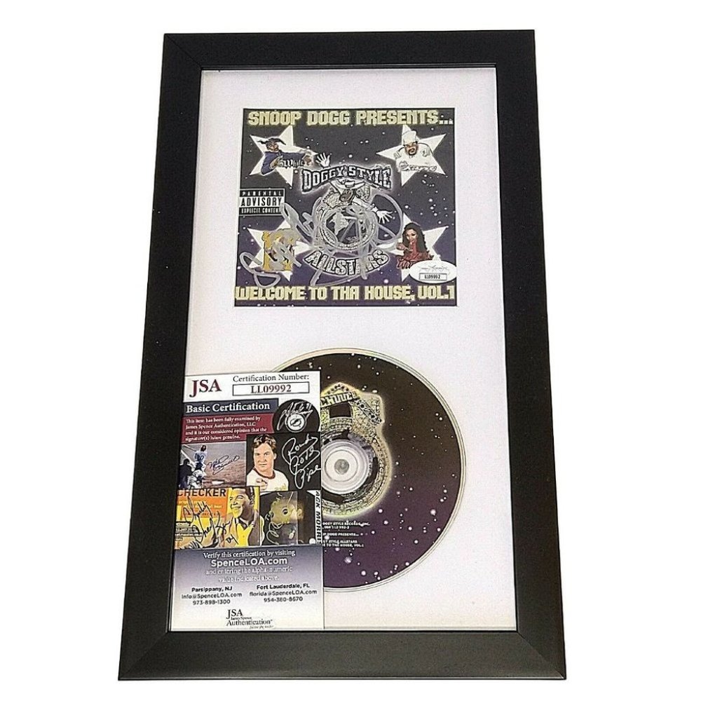 Snoop Dogg Signed Welcome To Tha House Vol 1 CD Cover Framed JSA Autographed